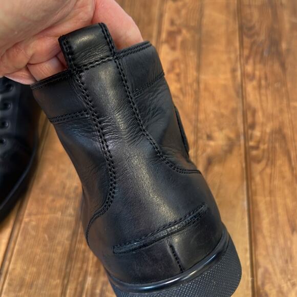 Christian Louboutin mens Louis high top black sneakers size 43 1/2 - Picture 7 of 16